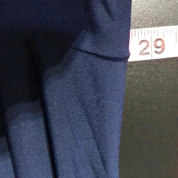 Attitudes By Renee Open front, long sleeve,mid length cardigan, Navy Blue - Picture 9 of 10